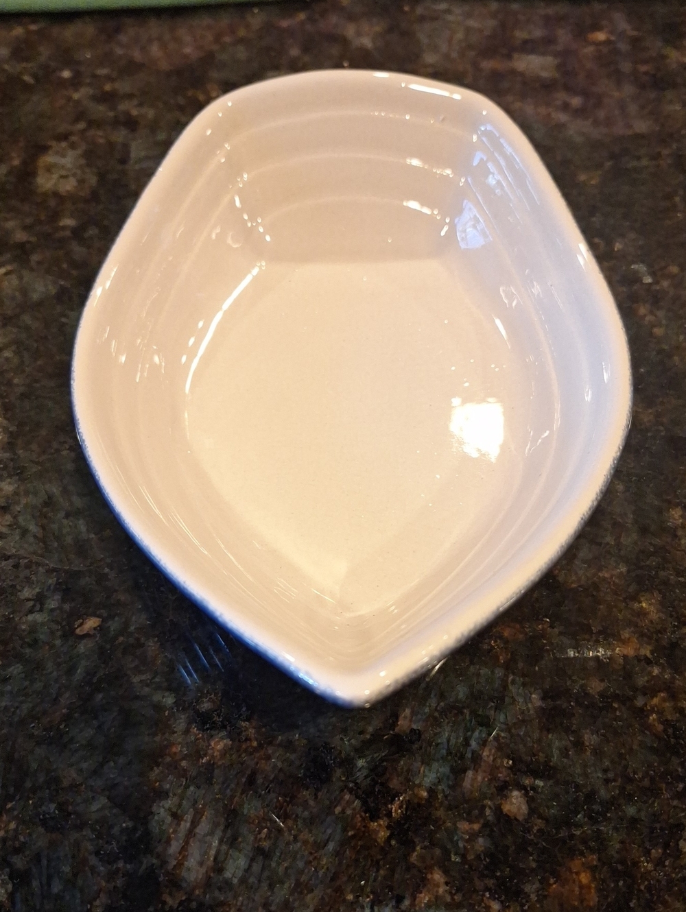 Vintage Appolia Ceramic White Boat Dish. Made In France